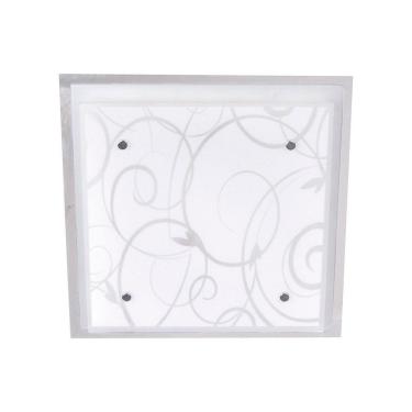 Imagem de Plafon Taschibra Angra 25cm Quadrado Branco E27 Bivolt