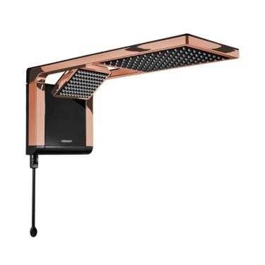Imagem de Chuveiro Acqua Duo Ultra Preto Rose Gold 7800W Lorenzetti 220V