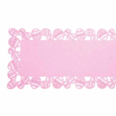 Imagem de Caminho De Mesa Borda Ovo Rosa C/1