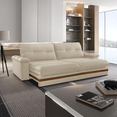 Imagem de Sofá Avalon 02 Módulos De 120cm Br25cm Meu Sofá Online A294 Linho Creme