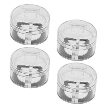 Imagem de barenx 4 peças de tampa de botão de fogão com visão clara de segurança de teste infantil de 30 mm