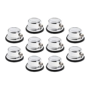 Imagem de Colaxi 10 peças de tarola de metal com almofadas de pele, fácil instalação e orelhas de bateria leves, terminais de tarola, peças de percussão, acessório de hardware para bateristas