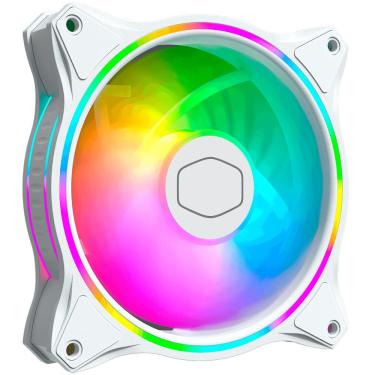 Imagem de Cooler 120mm Cooler Master MasterFan MF120 Edição Halo White - RGB - MFL-B2DW-18NPA-R1