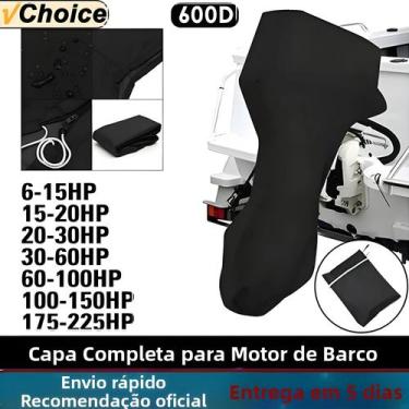 Imagem de Capa Protetora Para Motor De Barco Em Tecido Oxford Impermeável E À Pr