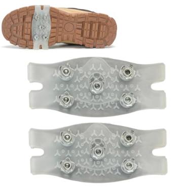 Imagem de Garrafo de - 2 Peças Crampons Antiderrapantes para Caminhada - Crampons Para Botas de Inverno e Garras Antiderrapantes | para Atividades ao Ar Livre em Inverno Rigoroso como
