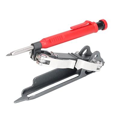 Imagem de Akozon Ferramenta Multifuncional de Escrita para Marcenaria - Bússola de Liga de Alumínio, Régua de Borda e Medidor de Contorno para Medição Precisa e Escrita Em Projetos DIY