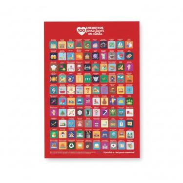 Imagem de Pôster Interativo Raspadinha 100 Encontros Para Casal Decorativo Sem Moldura