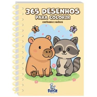 Imagem de 365 Desenhos para Colorir  Capivara  Livro Infantil Criativo  Diversão