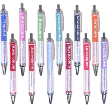 Imagem de YJ PREMIUMS Canetas de farmacêutico 12 peças | Caneta de farmácia divertida divertida para seringa de vacina para técnicos enfermeiros enfermeiros técnicos de enfermagem colegas de trabalho acessórios