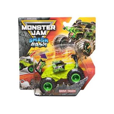 Imagem de Carrinho Grave Digger 1:64 - Monster Jam Smash & Bash