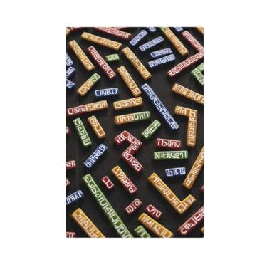 Imagem de Placa de parede com estampa de barra em forma de runa, capa decorativa de interruptor de luz, tamanho padrão, painel decorativo de um peso para placas de luz, capas de interruptor para decoração de