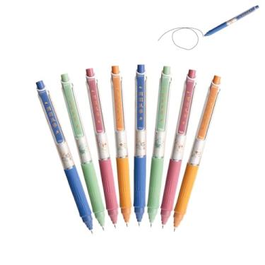 Imagem de GZBABY Caneta de tinta gel, 8 peças, caneta esferográfica de ponta fina, tinta preta, 0,5 mm, secagem rápida (Koi)