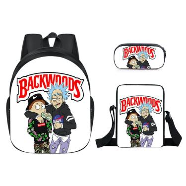 Imagem de Conjunto de mochilas Backwoods School de 3 peças para estudantes
