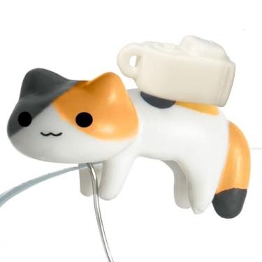 Imagem de Lesnorry Infusor de chá fofo – Mochila Calico Cat com gancho antiderrapante, infusor de chá de aço inoxidável 304 de malha fina 50% mais densa para chá de folhas soltas, bola de chá/folhas soltas