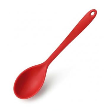 Imagem de Colher Funda Silicone Vermelha com Suporte Para Pendurar 27,5cm