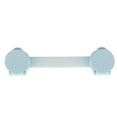 Imagem de CUOFYUNL Fechaduras de alça de segurança infantil azul adesivo segurança armário gaveta geladeira cinta fechaduras para armários de geladeira máquina de lavar louça
