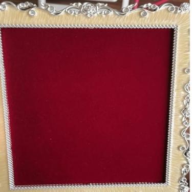 Imagem de Forro de gaveta de veludo macio autoadesivo vermelho vinho DIY forro de feltro para gavetas, caixa de joias, forro de feltro, arte e artesanato, prateleira de armário de exibição de 22 x 39 cm