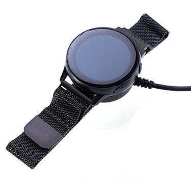 Imagem de Generic Cabo Carregador de Relógio Base de Carregamento Antiderrapante para Clássico, Cabo Carregador Preto Portátil para Relógio Ativo, 1m