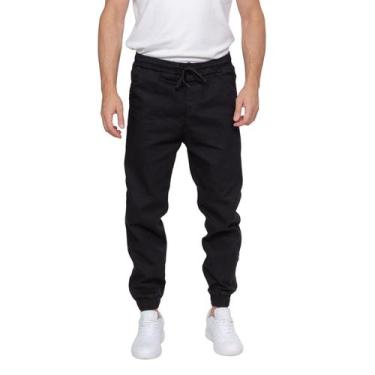 Imagem de Calças Jeans Modelo Jogger Com Elástico E Cordão Elastano - NG TITAN, 