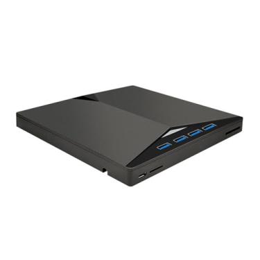 Imagem de Unidade externa de CD/DVD para laptop, leitor de DVD portátil fino 7 em 1 USB 3.0