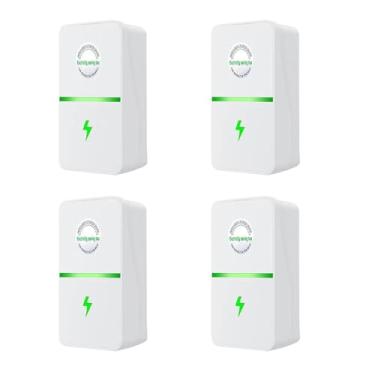 Imagem de 4 Pack Dispositivo de Economia Energia Plugue UK Economizador Aparatos Elétricos Domésticos Eficiência na Eletricidade C