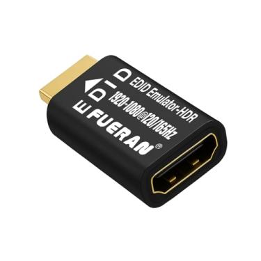 Imagem de FUERAN Adaptador de emulador HDMI Edid, emuladores 1920X1080@120/165Hz(HDR), passagem confiável para divisores de vídeo, extensores, receptores AV – Plug & Play