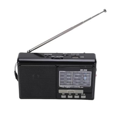 Imagem de Heayzoki Rádio Portátil AM FM, Rádio Receptor de Banda Completa Com Antenas Retráteis, Compacto Operado por Bateria e Portátil para Emergências Externas
