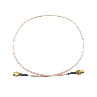 Imagem de Runseaway Cabo coaxial SMA macho para SMA fêmea, conector jumper extensor de antena RG316 de 50 cm, cabo coaxial de alto desempenho para roteador sem fio, rádio amador, antena WiFi