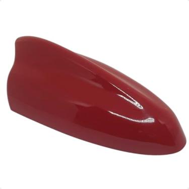 Imagem de Antena Tubarão Shark Tamanho Grande com Sinal de Rádio Multimarcas Ideal para Carros com Teto Plano ou Levemente Curvo (Vermelho)