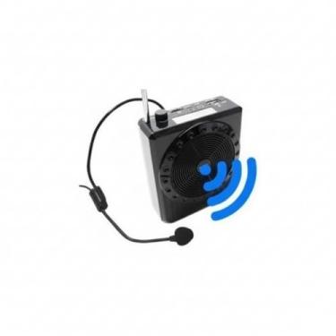 Imagem de Megafone Amplificador de Voz com Microfone, Rádio FM, USB, Bateria Recarregável, Power Bank, para Professores e Palestrantes