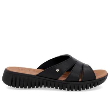 Imagem de Tamanco usaflex conforto feminino uc21001, Preto, 36