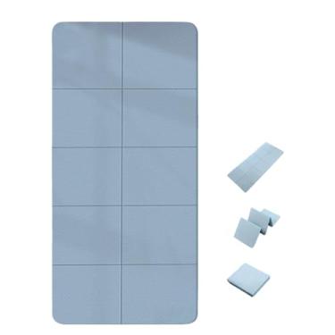 Imagem de Tapete de ioga TPE dobrável de 6/8 mm de espessura - Tapete de exercício portátil antiderrapante para academia em casa, escritório, descanso infantil e uso no dormitório