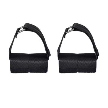 Imagem de 1 Par de Cinto Pé para Ajustável Treinador Tibial Levantamento Peso Pés Wear- Nylon Fixação Segura Design Longevidade