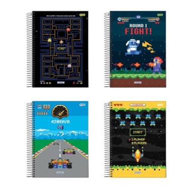 Imagem de Caderno Universitário 80 Folhas Capa Dura Espiral Bits Jandaia