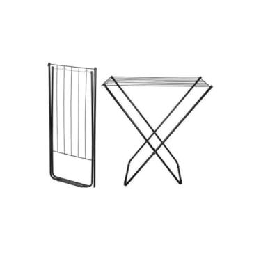 Imagem de Varal De Chão Com Abas Reforçado Dobrável Aço(SEM ABA PRETO)