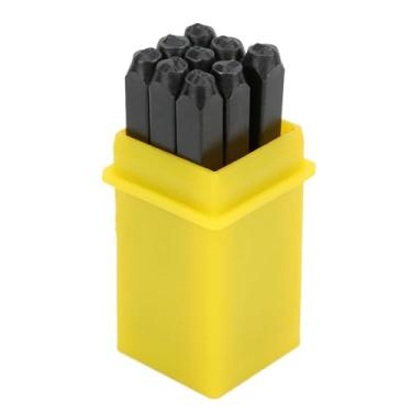 Imagem de GLOGLOW Selos de Letras Conjunto de Carimbos de Letras de Metal de 36 Peças, Perfurador de Aço Carbono de 3 Mm para Marcação Em Metal, Couro, Madeira, Joias, Fabricação de Ferramentas de Artesanato DIY, Kit de Identificação Com Estojo de Armazenamento ()