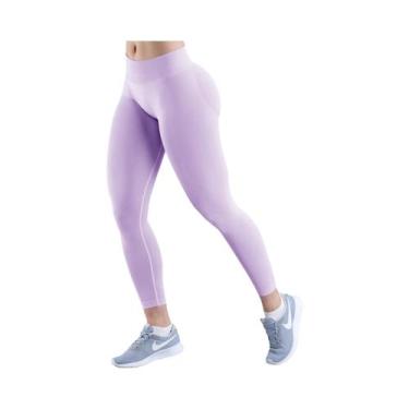 Imagem de Leggings Esportivas Sem Costura De Cintura Alta Para Mulheres Com Pain