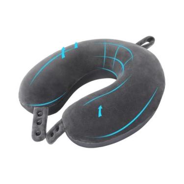 Imagem de Travesseiro De Pescoço Em Espuma De Memória Em Forma De U Para Viagem,