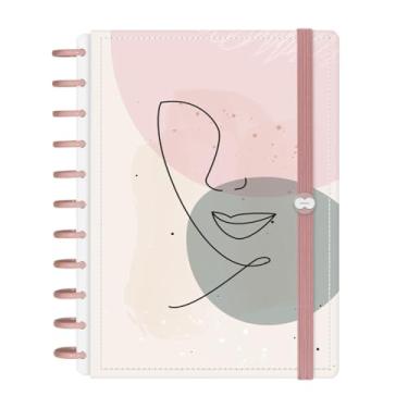 Imagem de Caderno Iscool Disc Inteligente 140 Folhas Face Linear Rosa G+