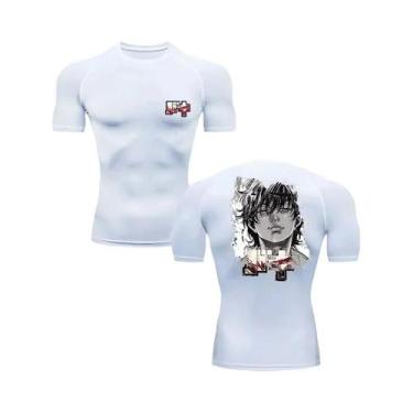 Imagem de Camiseta De Fitness Masculina Anime Baki Hanma Para Academia MMA Boxe 