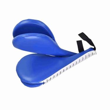 Imagem de Acouto Almofadas Duplas de Taekwondo 2PK, Almofada de Ataque Duplo de Taekwondo Kwon Do Karate Kickboxing, Almofadas de Chute TKD Karate Artes Marciais