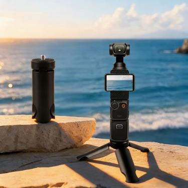 Imagem de Mini tripé com suporte universal para telefone e sapata, suporte leve para telefone e tripé de câmera, compatível com webcam, mini projetor