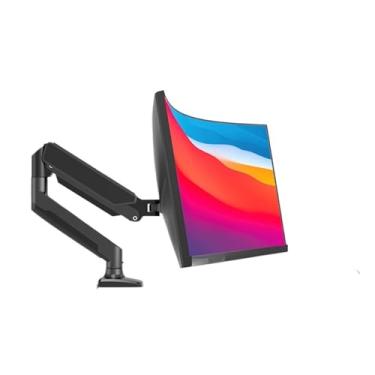 Imagem de BEGWVDJTP Suporte de mesa para braço de monitor 33.0 cm - 81.3 cm Capacidade de peso até 19.8 lbs (9 kg) Suporte de tela Altura ajustável Rotação 360° (preto)