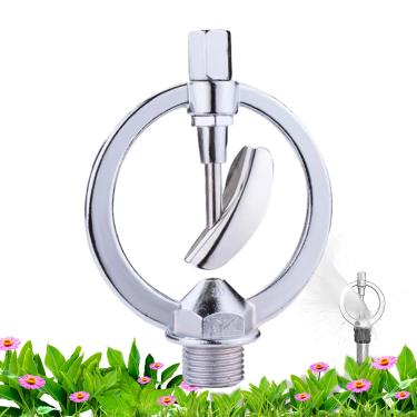 Imagem de Substituição de Cabeça de Regador de Jardim | Substituição para Irrigação em Liga de Zinco - Cabeça Rotativa 360 Graus com Bico para Regador de Jardim,para Cuidados com Plantas Relva e Vegetais