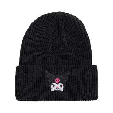 Imagem de Gorro De Inverno Tricotado Feminino Com Estampa Da Hello Kitty, Cinnam