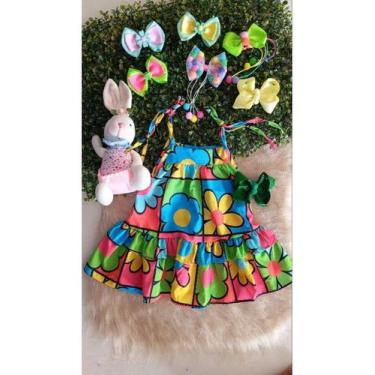 Imagem de Vestido Infantil E Juvenil Lala Modinha Menina, Colorida, 8