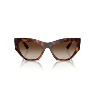 Imagem de Óculos de Sol Vogue Eyewear 0VO5607S W65613 Tam 53 / Havana Marrom - Lentes Marrom Gradiente