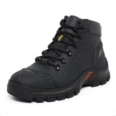 Imagem de Bota Adventure Masculina Com Biqueira de PVC Segurança Palmilha PU Gel Ortopedica Sola Costurada-Masculino
