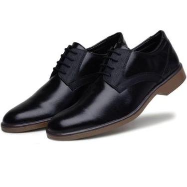 Imagem de Sapato Casual Oxford Sport Fino Confortavel Masculino Preto-Masculino