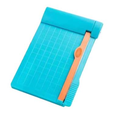 Imagem de CarpNettore Cortador de papel tipo guilhotina, ferramenta para scrapbooking, fatiador de papel para materiais de artesanato DIY e papéis para artesanato, Azul